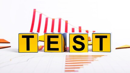 Financial test concept. Finance business exam. High quality photo