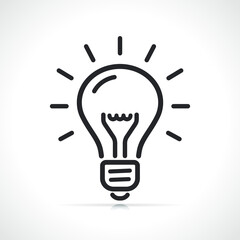 Fototapeta premium lightbulb or idea line icon