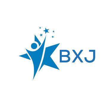 BXJ Letter logo white background .BXJ Business finance logo design vector image in illustrator .BXJ letter logo design for entrepreneur and business.
