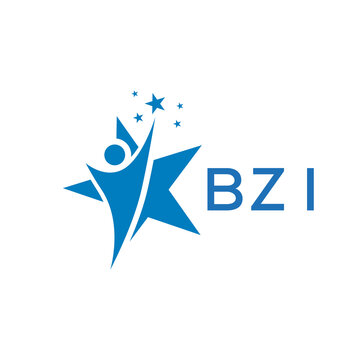 BZI Letter logo white background .BZI Business finance logo design vector image in illustrator .BZI letter logo design for entrepreneur and business.
