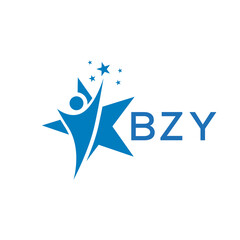 BZY Letter logo white background .BZY Business finance logo design vector image in illustrator .BZY letter logo design for entrepreneur and business.
