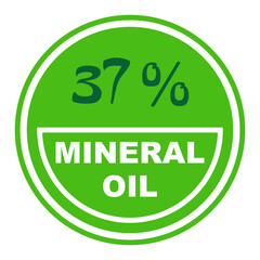 37% percentage mineral oil 