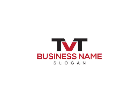 Simple TVT Logo Icon Design, Creative TV t v t Logo Letter Vector Image Design For Clothing Brand or Business