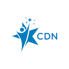 CDN Letter logo white background .CDN Business finance logo design vector image in illustrator .CDN letter logo design for entrepreneur and business.
 - obrazy, fototapety, plakaty