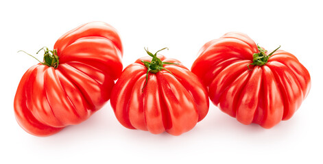 Tomatoes isolated on white background