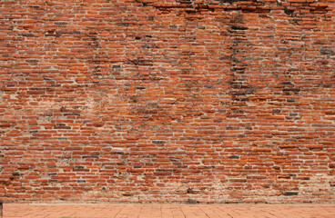 Brick wall background horizontal architecture wallpaper construction cement