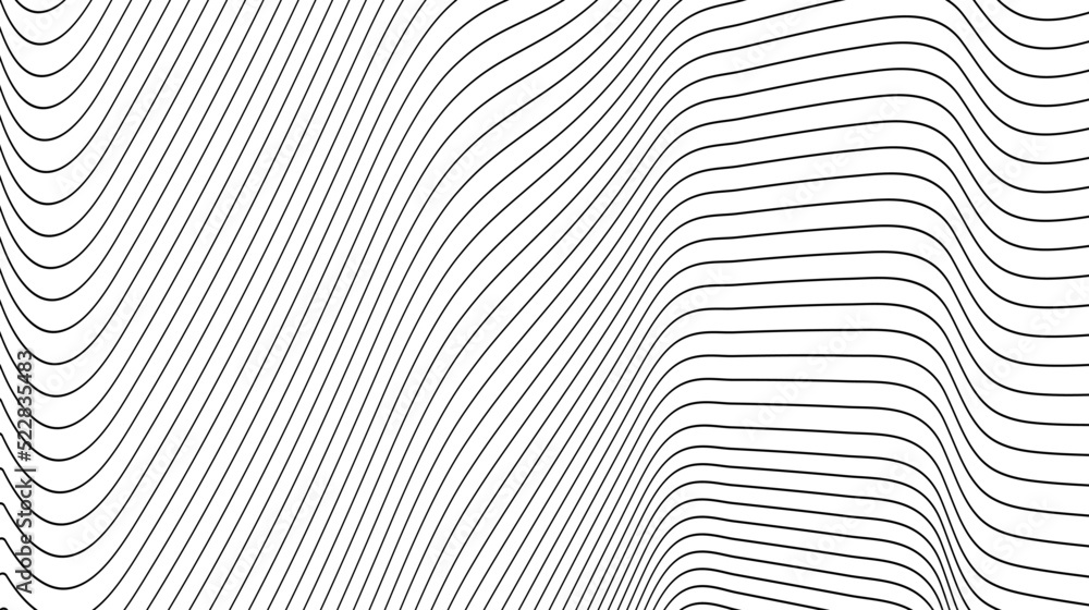 Poster stripe pattern white line background. thin dark lines on white background. abstract texture line pat