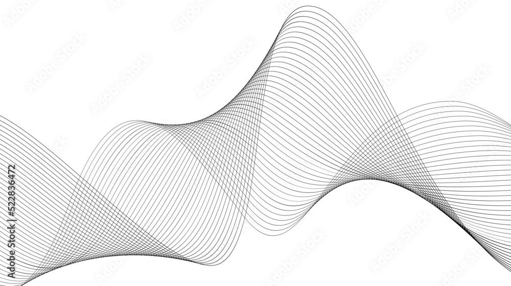 Poster pattern of lines. diagonal lines. stylish monochrome. striped texture. waves abstract banner design.