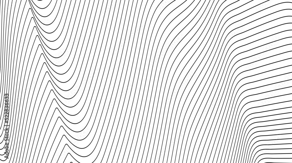 Poster stripe pattern white line background. thin dark lines on white background. abstract texture line pat