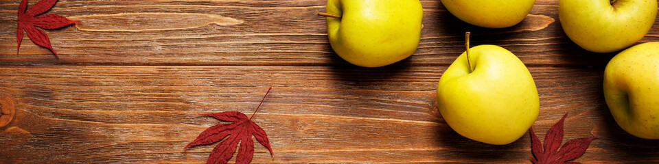 Linkedin banner for different professions with apples on a tree background