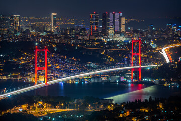 vVew of the 15 July Martyrs Bridge Bosphorus Bridge