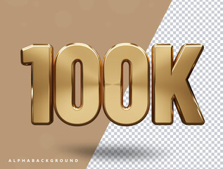 100k follower text effect