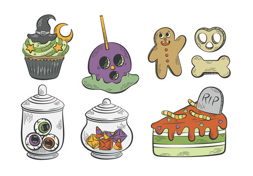 Halloween Trick or Treat Candy Vector Clipart
