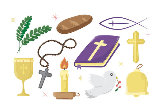 Christian Church Illustration Elements