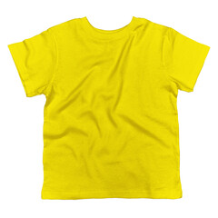 This Front View Cute Toddler T Shirt Mockup In Blazing Yellow Color, was made in a professional way, you can easily add your artwork to your products.