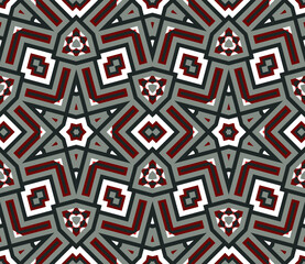 Abstract geometric pattern. A seamless background, vintage texture