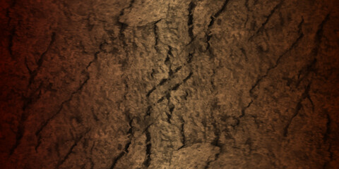 Abstract cracked and dusty stone marble or concrete wall texture, texture of a wood plank with various cracks on it, old style brown or golden grunge texture for design.