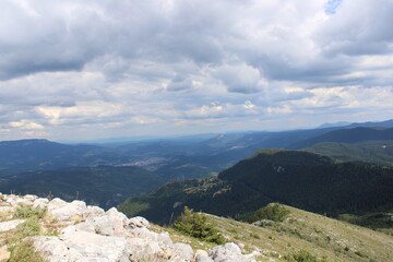 view of the mountains