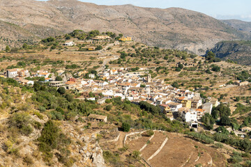 Benimaurell, Mediterranean town at morning