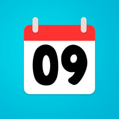 calendar vector, icon, date, illustration numbers