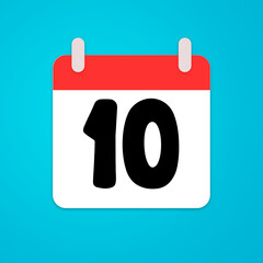 calendar vector, icon, date, illustration numbers