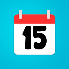 calendar vector, icon, date, illustration numbers