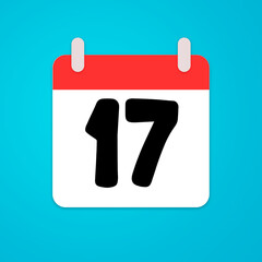 calendar vector, icon, date, illustration numbers