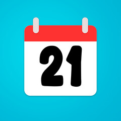 calendar vector, icon, date, illustration numbers