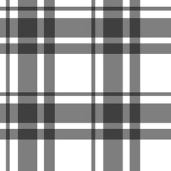 Black plaid, checkered flannel seamless repeat pattern. Isolated png illustration, transparent background. Asset for overlay, texture, montage, collage, banner.
