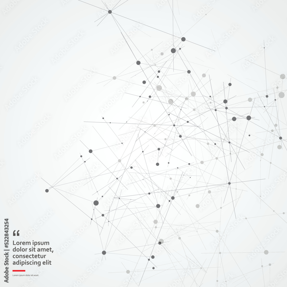 Poster Global network connections with dots and lines. Triangles and polygon futuristic design. Vector abstract shapes