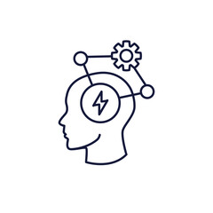 BPD - Borderline Personality Disorder icon showing mental illness design