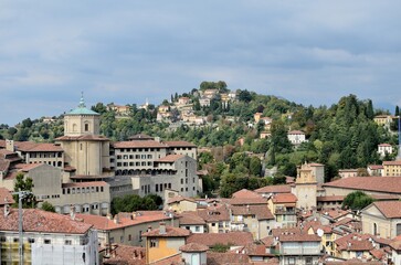 Fototapeta na wymiar Bergamo roofs