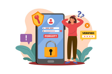 Empty States Illustration concept on white background