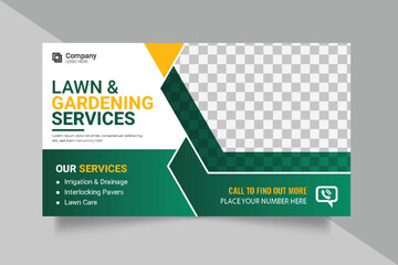  lawn and gardening service ad flyer template lawn mowing and landscaping business social media post gardening
