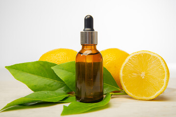 lemon essential oil for care. Beard Oil