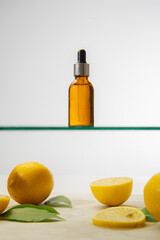 lemon essential oil for care. Beard Oil