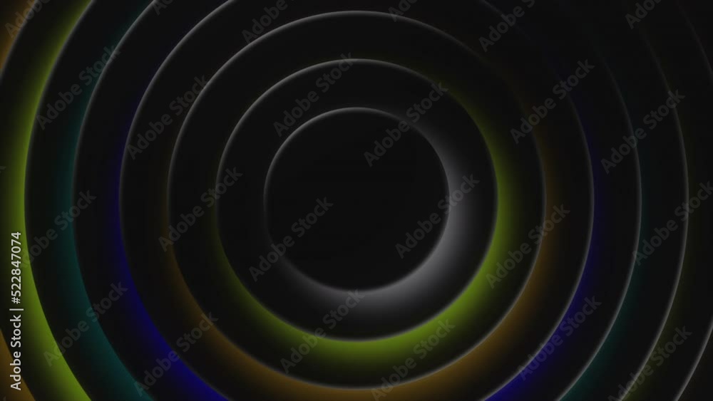 Aufkleber black circles with small areas highlighted in different shades. motion.circles of different sizes th