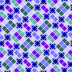 Multicolor mosaic like seamless background..Mosaic color texture for additional graphic design. Colorful, repeating background, with a delicate regular shape.Colorful texture with square shapes.