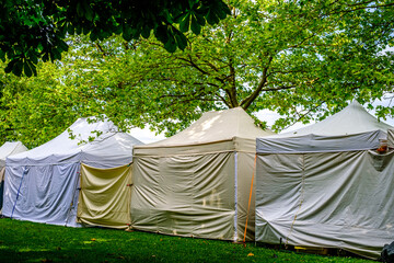 new entertainment tent at a meadow