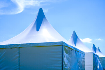 new entertainment tent at a meadow