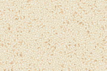 Ecru sherpa seamless pattern with plush texture. Sheepskin vector background. Fur material. Cozy warm plaid. Fleece, velvet or flannel blanket. Faux animal wool swatch. Digital illustration © Kusandra