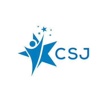 CSJ Letter logo white background .CSJ Business finance logo design vector image in illustrator .CSJ letter logo design for entrepreneur and business.
