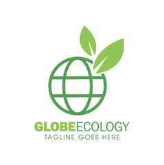 Globe Earth Ecology Logo Sign