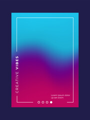 Abstract gradient fluid background. Set of modern poster background for business. Modern color in fluid form. Vector illustration minimalistic style concept
