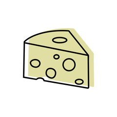 cheese line icon