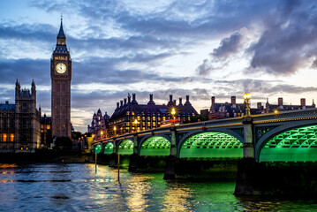 Big Ben (Queen Elizabeth's Tower) - London, UK.	 - obrazy, fototapety, plakaty