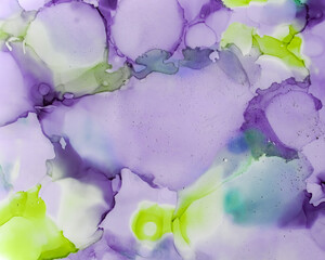 Ethereal Art Texture. Alcohol Ink Wash