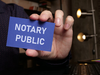 Notary Public is shown using the text
