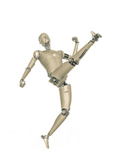 almost human cyberman is kicking up