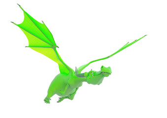 Fototapeta premium strawberry dragon is flying for good